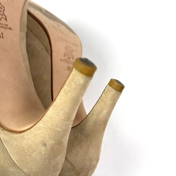 Silvia Vera Beige Suede T-Strap Heels made in Spain EUR 41 US 9,5 - Picture 12 of 13